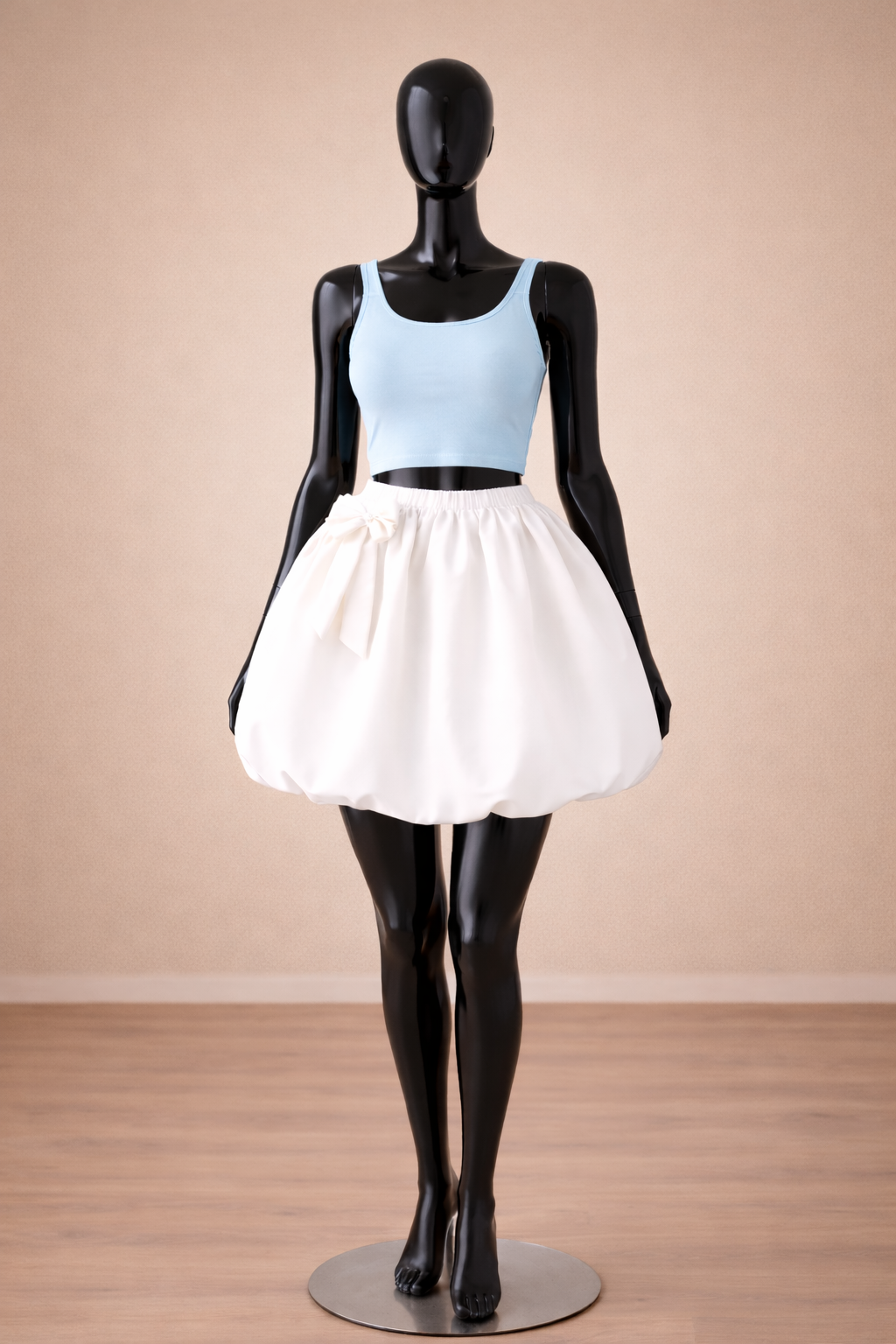 Balloon Mini Skirt - Classic White