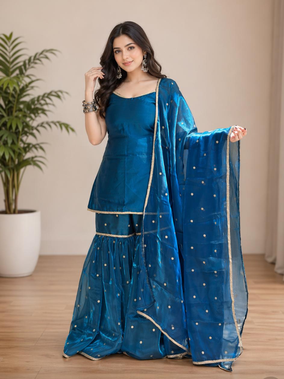 SHARARA KURTA SET WITH DUPATTA