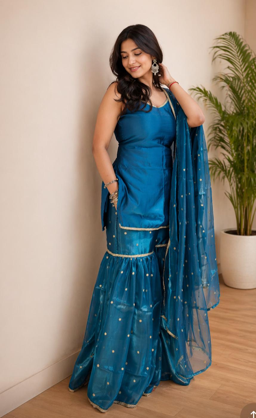 SHARARA KURTA SET WITH DUPATTA