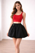 Balloon Mini Skirt - Noir Black