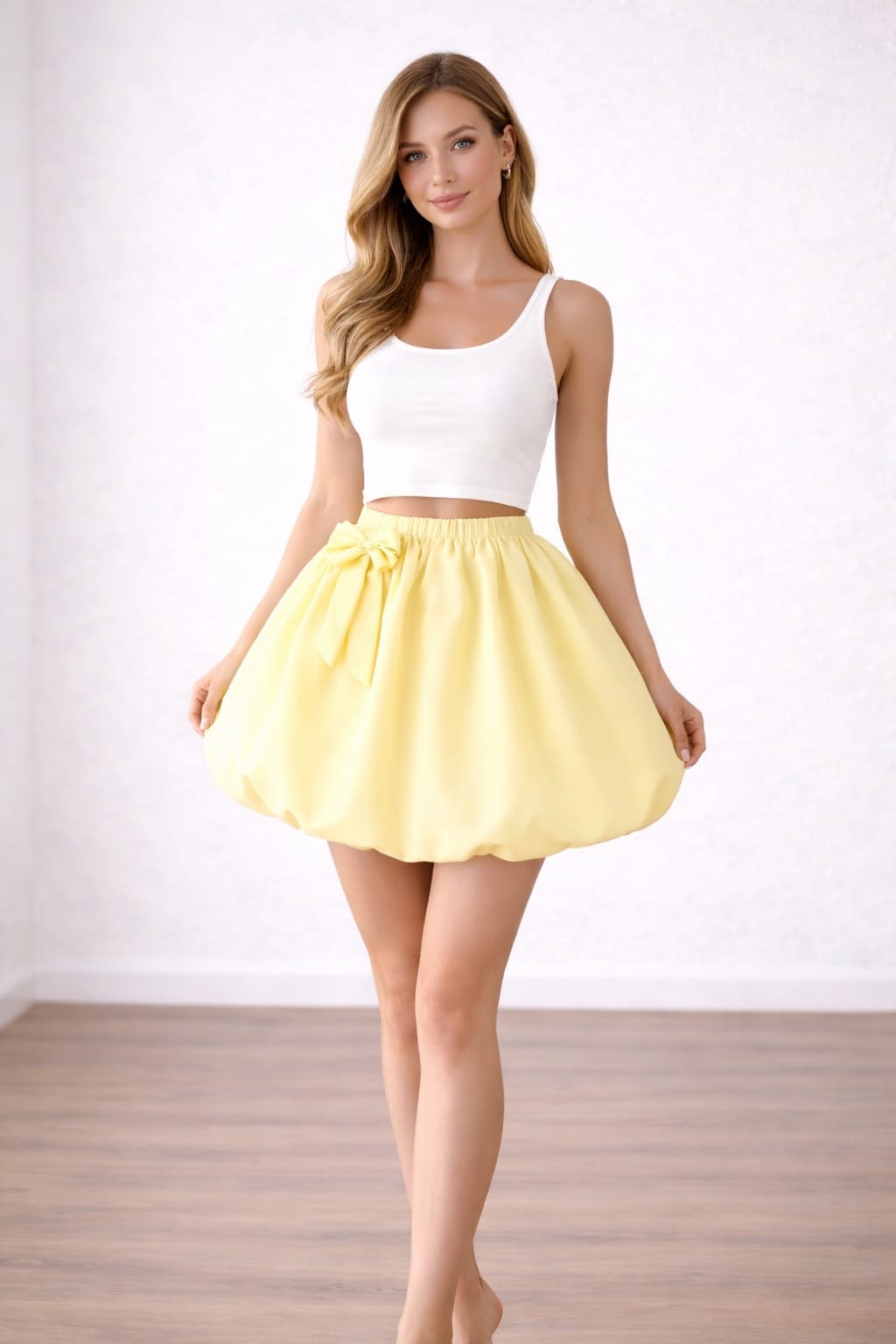 Balloon Mini Skirt - Sunshine Yellow