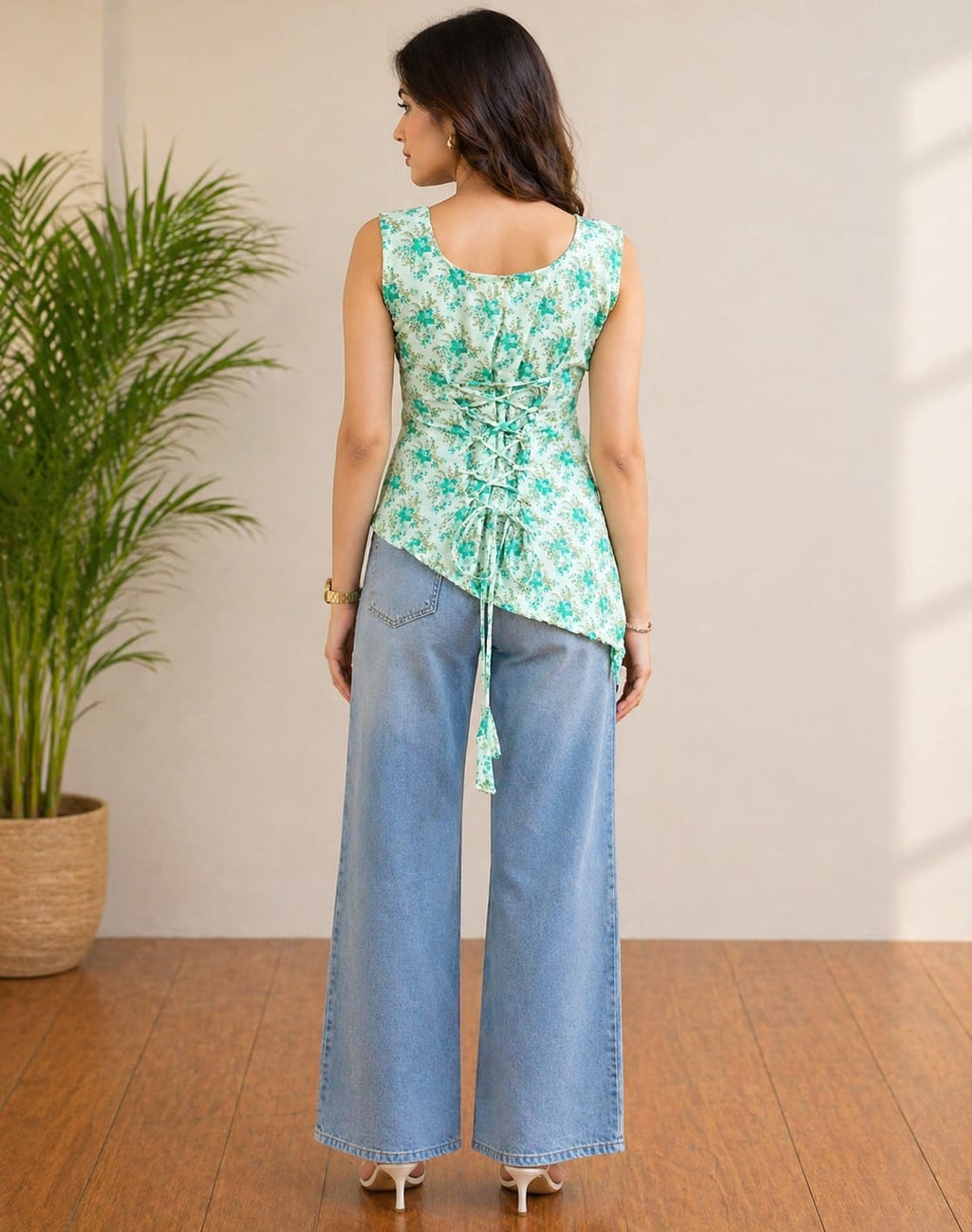 Floral Assymetrical Kurti