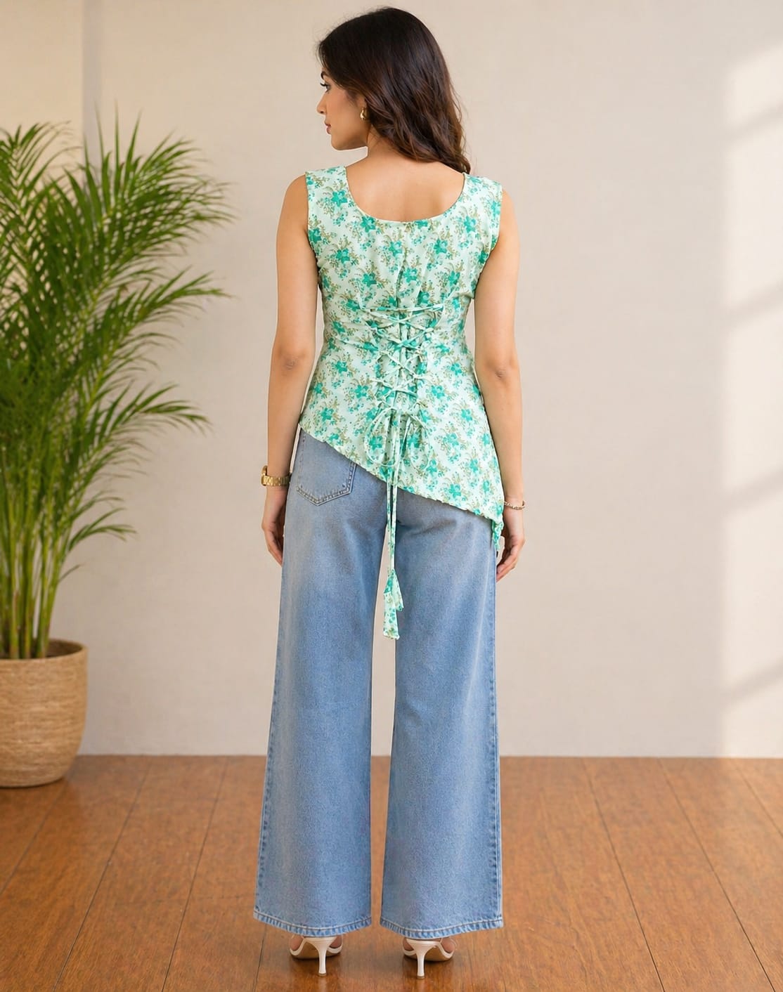 Floral Assymetrical Kurti