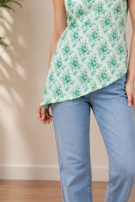 Floral Assymetrical Kurti