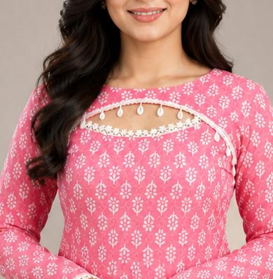 Blush Lace Kurti
